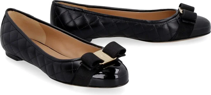 Salvatore Ferragamo Varina Quilted Leather Ballet Flats - Image 3