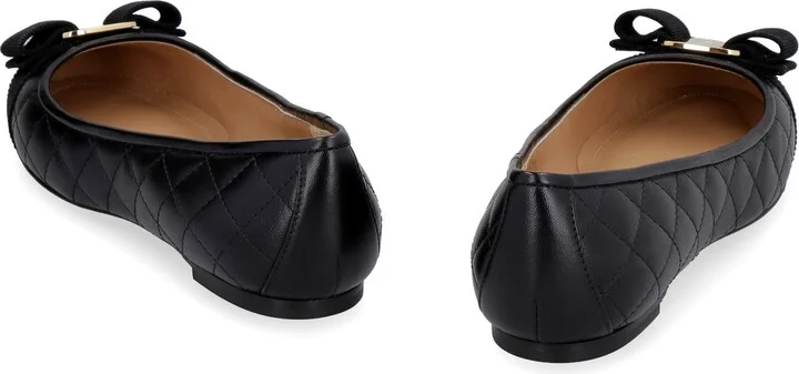 Salvatore Ferragamo Varina Quilted Leather Ballet Flats - Image 4