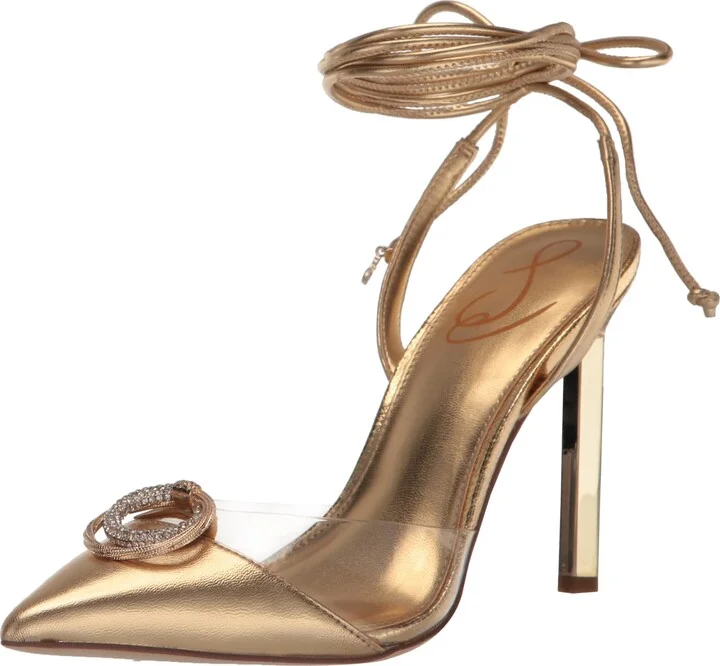 Sam Edelman Adrian Pump Amber Gold 8.5 Medium