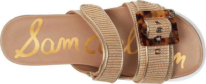 Sam Edelman Adrianna Women's Sandals Sunny Gold : 5 M, Leather/Rubber - Image 2
