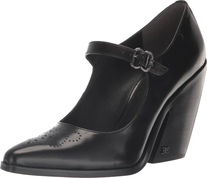 Sam Edelman Aleksa Pump Black Leather 7 Medium