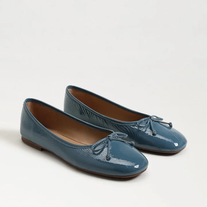 Sam Edelman Alie Ballet Flat Blue Agate Leather