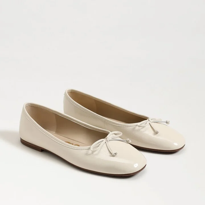 Sam Edelman Alie Ballet Flat Modern Ivory Leather