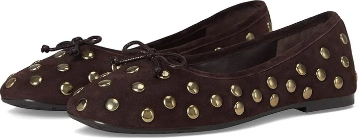 Sam Edelman Alie Stud Women's Flat Shoes Cafe Noir Stud : 5 M, Leather