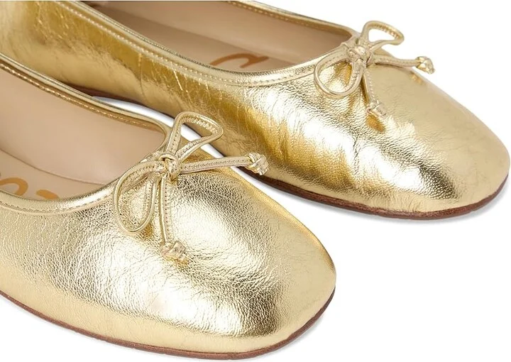 Sam Edelman Alie Women's Flat Shoes Amber Gold : 11 M, Leather - Image 7