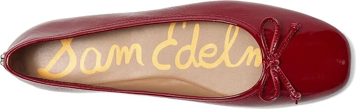 Sam Edelman Alie Women's Flat Shoes Deep Scarlet : 8 M, Leather - Image 2