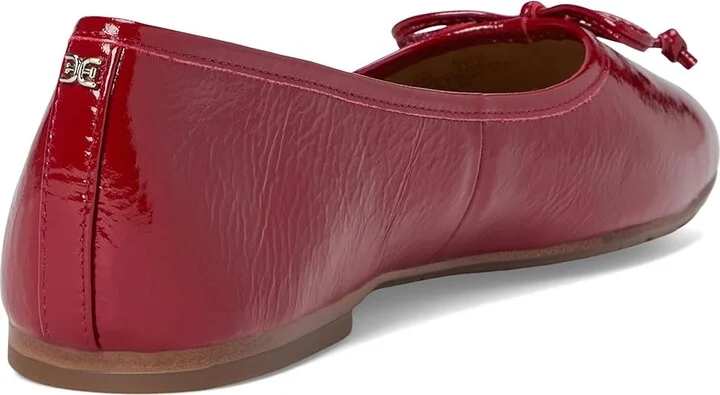 Sam Edelman Alie Women's Flat Shoes Deep Scarlet : 8 M, Leather - Image 4