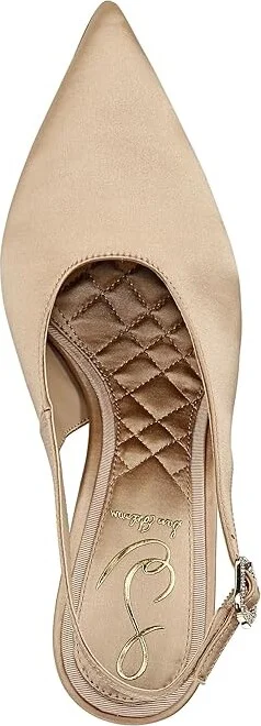 Sam Edelman Alina Women's Dress Sandals Ecru : 6.5 M, Suede - Image 2