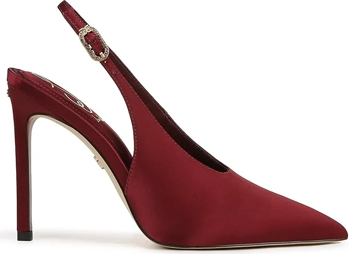 Sam Edelman Alina Women's Dress Sandals French Burgundy : 8.5 M, Suede - Image 6