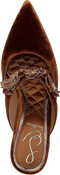 Sam Edelman Amelie High Women's Heels Spiced Camel : 8.5 M, Leather - Image 2