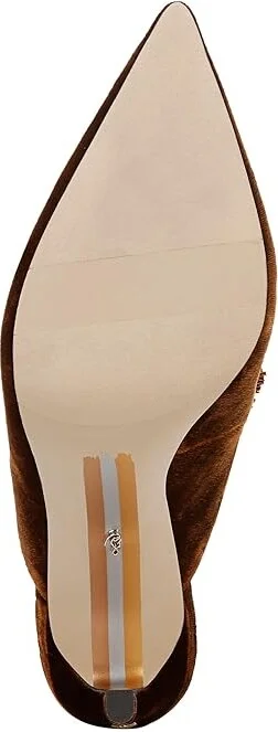 Sam Edelman Amelie High Women's Heels Spiced Camel : 8.5 M, Leather - Image 3