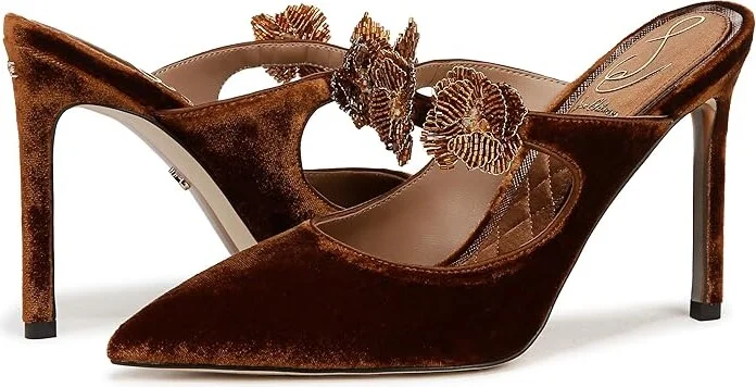 Sam Edelman Amelie High Women's Heels Spiced Camel : 8.5 M, Leather - Image 4