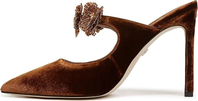 Sam Edelman Amelie High Women's Heels Spiced Camel : 8.5 M, Leather - Image 5