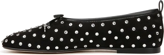 Sam Edelman Ari Gem Women's Flat Shoes Black Suede : 9.5 M, Rubber - Image 5