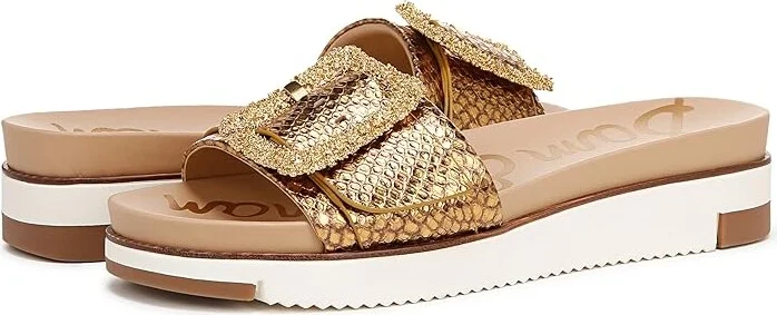 Sam Edelman Ariane 2 Women's Shoes Medallion Gold Snake : 8.5 M, Leather - Image 4