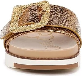 Sam Edelman Ariane 2 Women's Shoes Medallion Gold Snake : 8.5 M, Leather - Image 5
