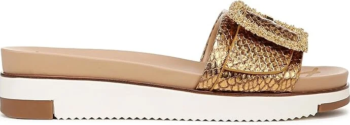 Sam Edelman Ariane 2 Women's Shoes Medallion Gold Snake : 8.5 M, Leather - Image 7