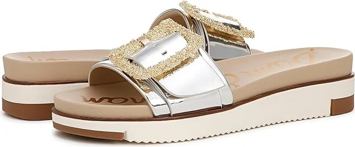 Sam Edelman Ariane 2 Women's Shoes Soft Silver Specchio : 6.5 M, Leather - Image 4