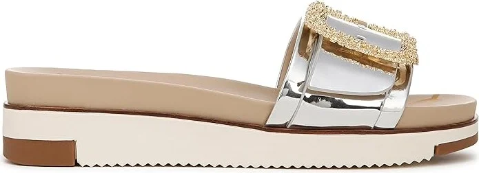 Sam Edelman Ariane 2 Women's Shoes Soft Silver Specchio : 6.5 M, Leather - Image 7