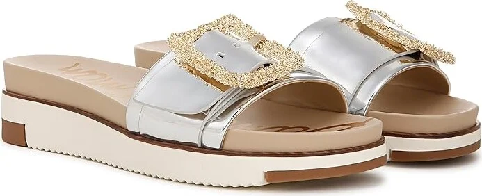 Sam Edelman Ariane 2 Women's Shoes Soft Silver Specchio : 6.5 M, Leather