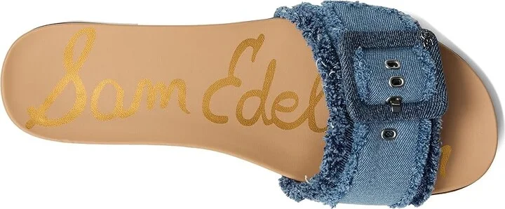 Sam Edelman Ariane Fray Women's Sandals Blue : 10 M, Leather - Image 2
