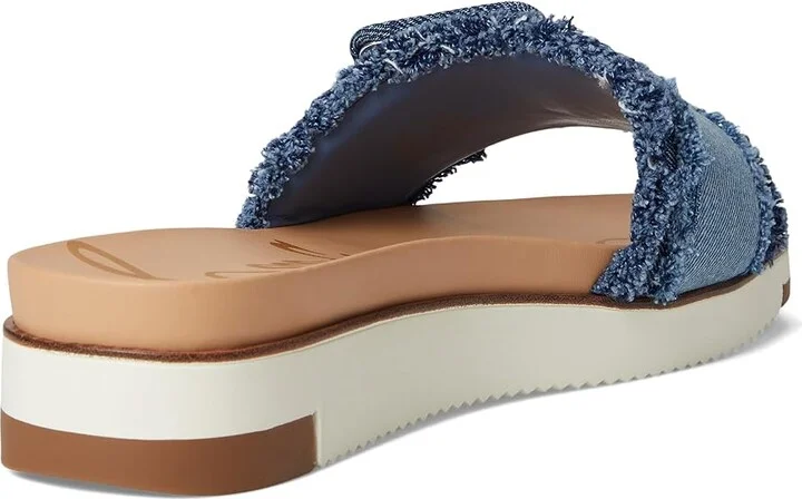 Sam Edelman Ariane Fray Women's Sandals Blue : 10 M, Leather - Image 4