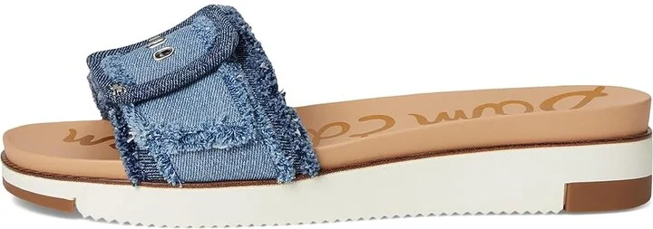 Sam Edelman Ariane Fray Women's Sandals Blue : 10 M, Leather - Image 6