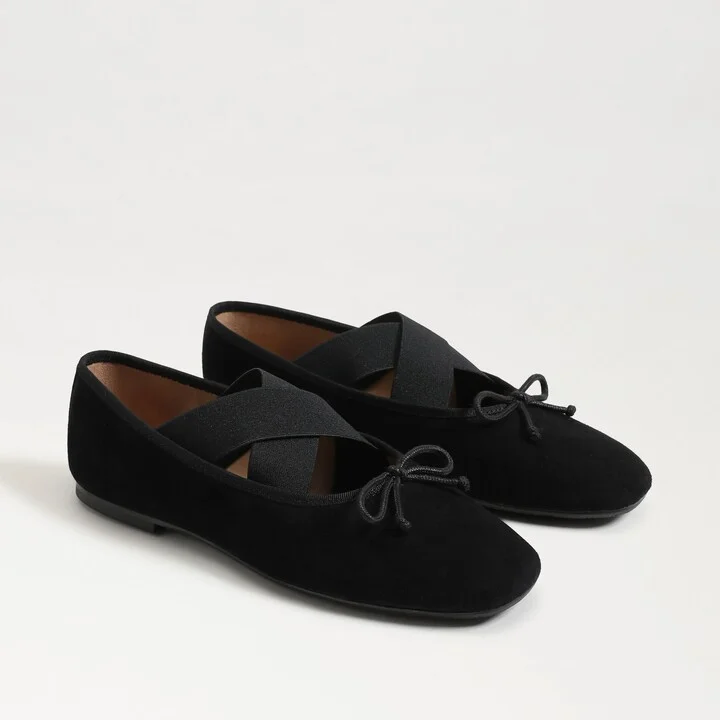 Sam Edelman Arya Ballet Flat Black Suede