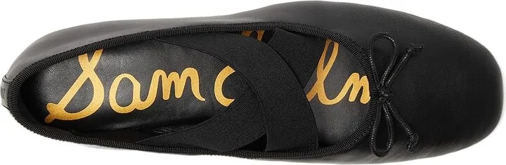 Sam Edelman Arya Women's Flat Shoes Black Leather : 7 M, Polyester - Image 2