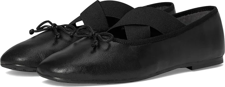 Sam Edelman Arya Women's Flat Shoes Black Leather : 7 M, Polyester