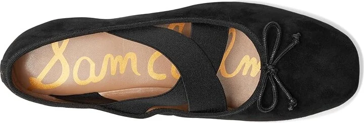 Sam Edelman Arya Women's Flat Shoes Black Suede : 11 M, Polyester - Image 2