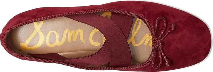 Sam Edelman Arya Women's Flat Shoes French Merlot : 7.5 M, Polyester - Image 2