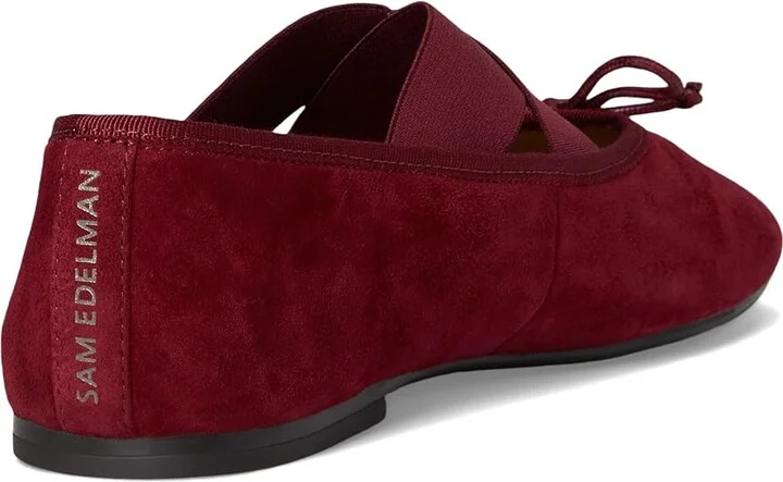 Sam Edelman Arya Women's Flat Shoes French Merlot : 7.5 M, Polyester - Image 4