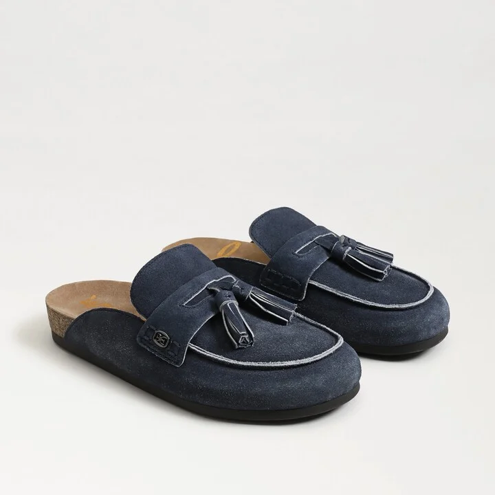 Sam Edelman Astrid Mule Atlantic Blue Suede