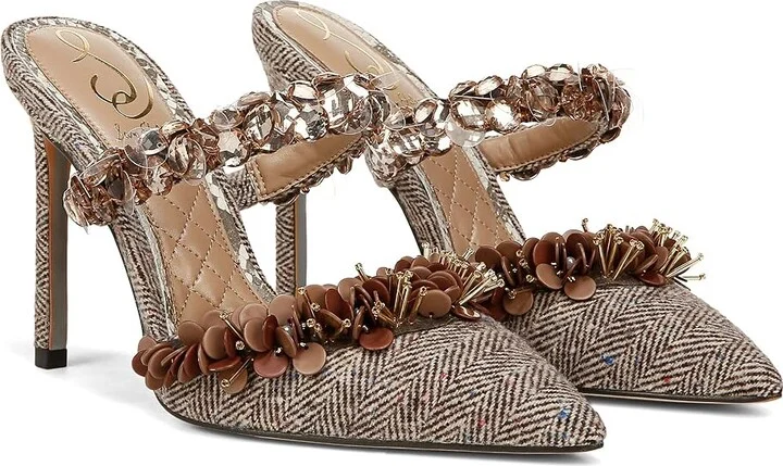 Sam Edelman Athena High Women's Heels Brown : 5.5 M, Leather/Rubber