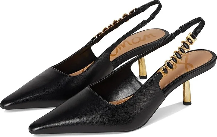 Sam Edelman Baker High Women's Heels Black : 5.5 M, Leather/Rubber