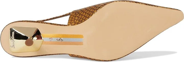 Sam Edelman Baker High Women's Heels Gold : 6 M, Leather/Rubber - Image 3