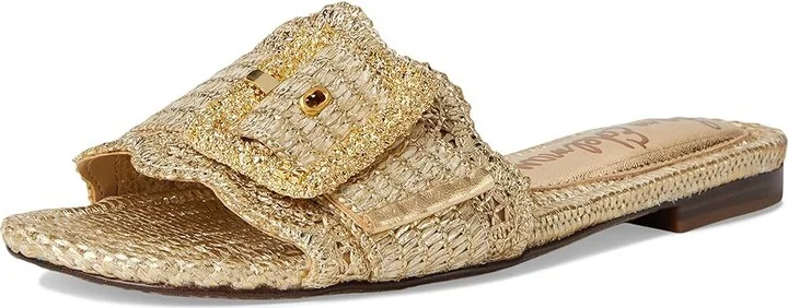 Sam Edelman Bambi 6 Women's Sandals Amber Gold : 9.5 M, Leather/Rubber - Image 5