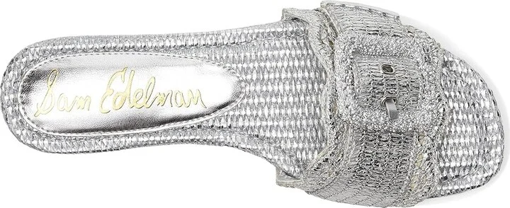 Sam Edelman Bambi 6 Women's Sandals Soft Silver : 7.5 M, Leather/Rubber - Image 2