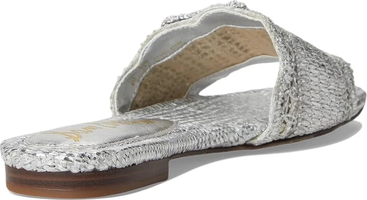 Sam Edelman Bambi 6 Women's Sandals Soft Silver : 7.5 M, Leather/Rubber - Image 4