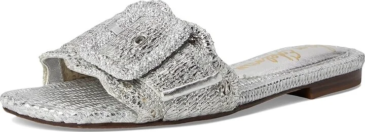 Sam Edelman Bambi 6 Women's Sandals Soft Silver : 7.5 M, Leather/Rubber - Image 5