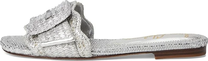 Sam Edelman Bambi 6 Women's Sandals Soft Silver : 7.5 M, Leather/Rubber - Image 6