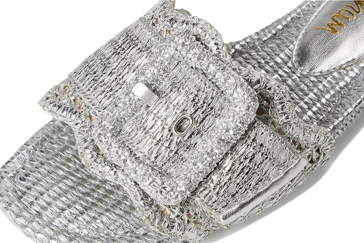 Sam Edelman Bambi 6 Women's Sandals Soft Silver : 7.5 M, Leather/Rubber - Image 7