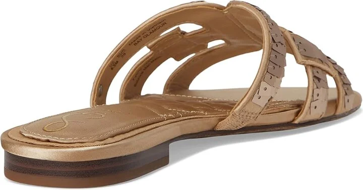 Sam Edelman Bay Glamour Women's Sandals Gold : 6.5 M, Leather - Image 4