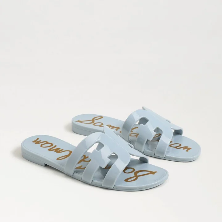 Sam Edelman Bay Jelly Slide Sandal Cape Blue Jelly