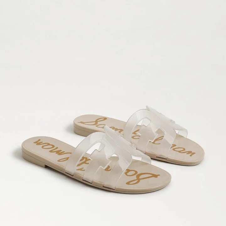 Sam Edelman Bay Jelly Slide Sandal Clear/Sand Jelly