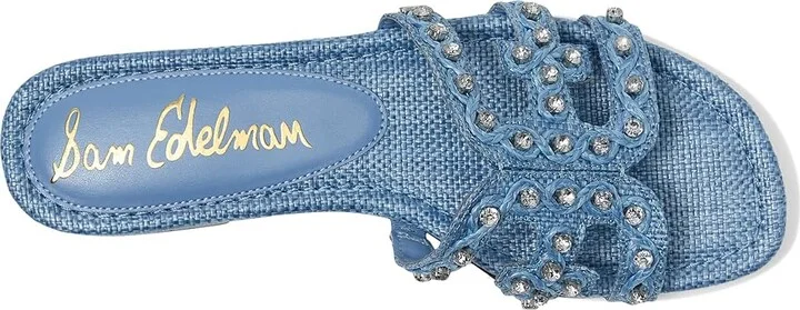 Sam Edelman Bay Jewel Women's Sandals Light Denim Blue Jewel : 7.5 M, Synthetic - Image 2