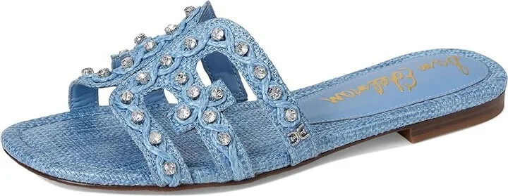 Sam Edelman Bay Jewel Women's Sandals Light Denim Blue Jewel : 7.5 M, Synthetic - Image 5