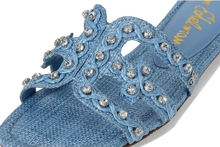 Sam Edelman Bay Jewel Women's Sandals Light Denim Blue Jewel : 7.5 M, Synthetic - Image 7