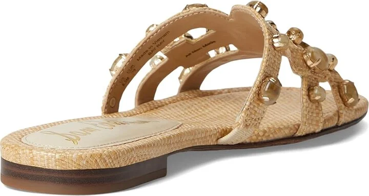 Sam Edelman Bay Ray Women's Sandals Bleached Beechwood Gem : 8 M, Leather - Image 4
